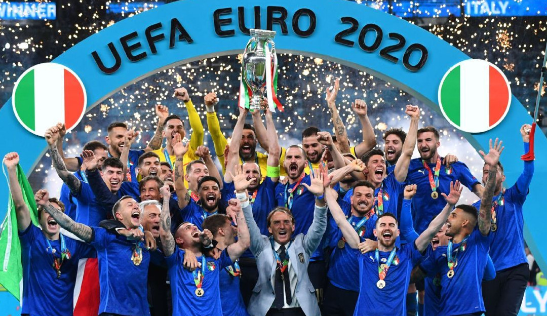 Itália consegue empate no tempo normal, vence Inglaterra nos pênaltis e se sagra bicampeã da Eurocopa