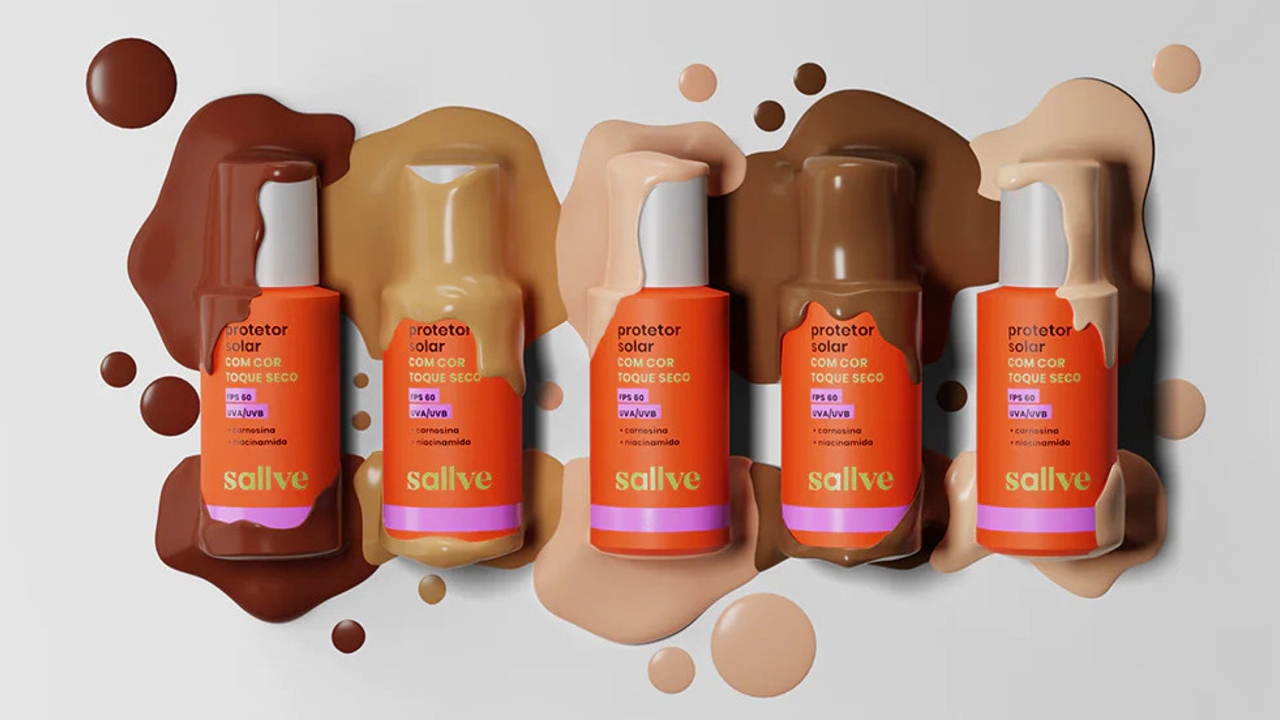 Sallve inova e lança novo protetor solar com cores para todos os tons de pele