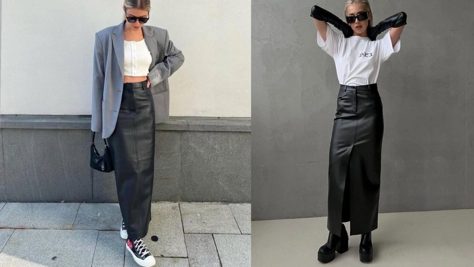 Veja looks para se inspirar e aproveitar a saia de couro longa em diversas ocasiões