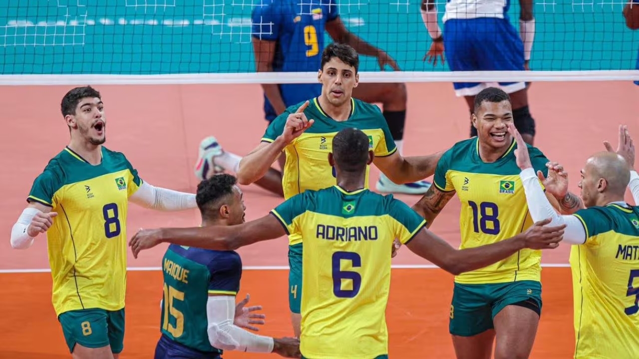 Pan 2023: Brasil supera Colômbia na estreia do vôlei masculino