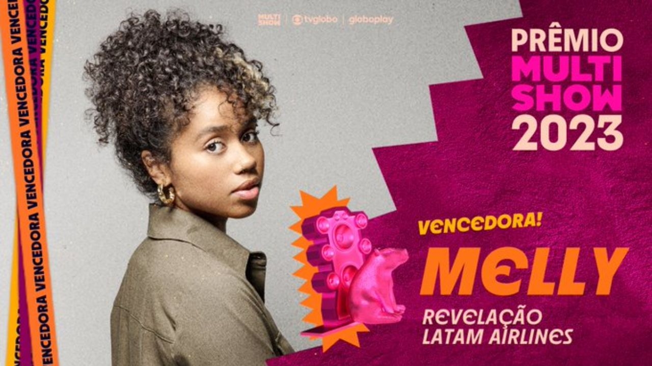 Prêmio Multishow: Melly vence a categoria Revelação Latam Airlines