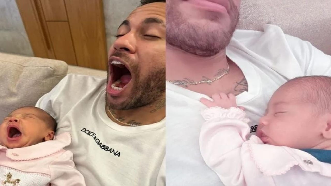 Neymar compartilha momento fofo ao lado da filha Mavie
