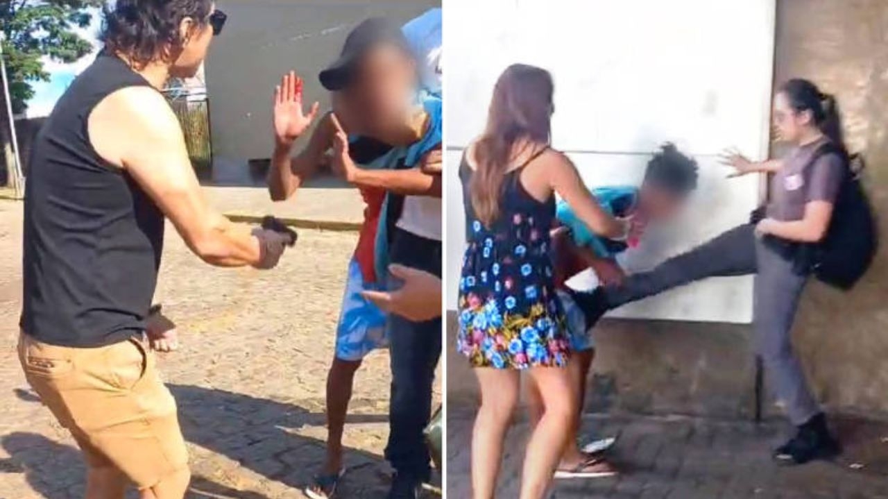 Homem filmado apontando arma para jovem é policial civil, segundo SSP