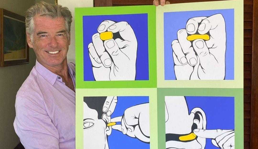 Pierce Brosnan anuncia exposição de arte para exibir pinturas
