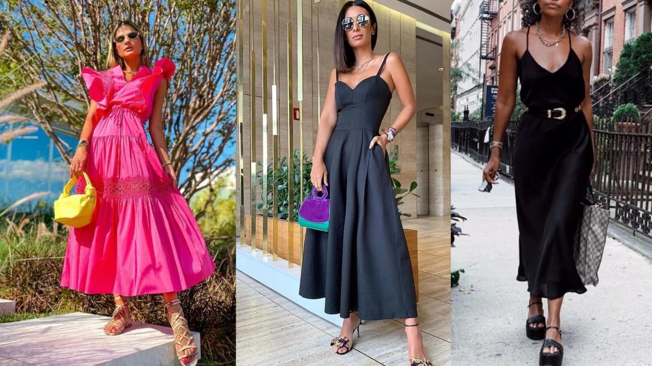 Vestido midi soltinho é a peça mais versátil para o verão
