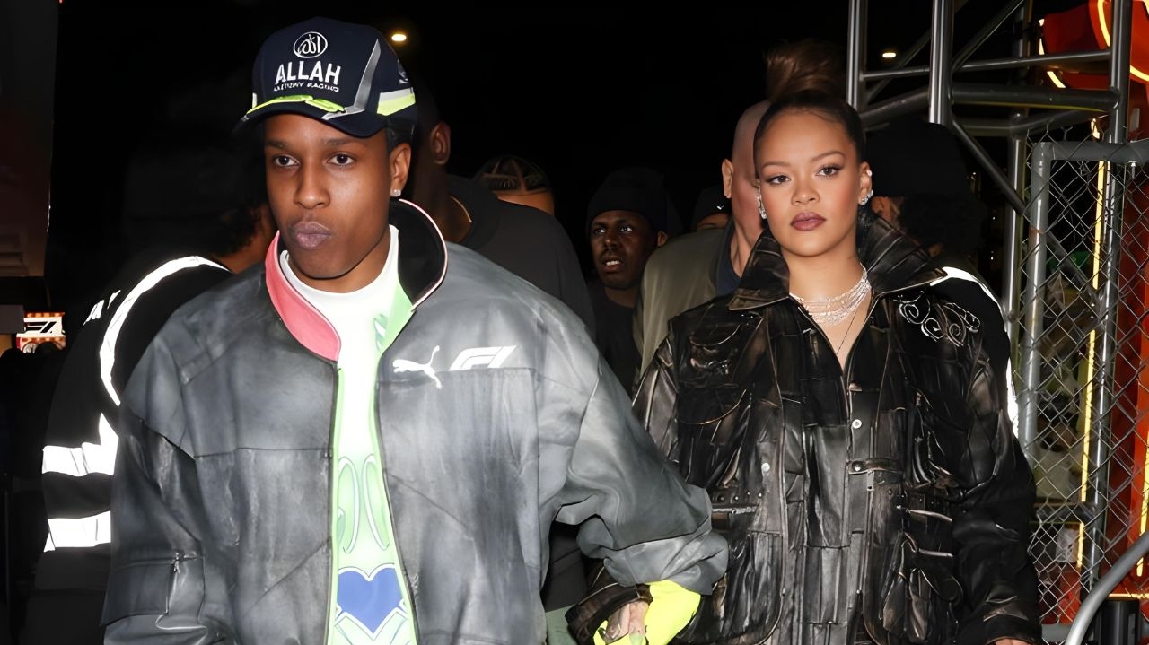 Rihanna faz aparição em Las Vegas na F1 com look fashionista