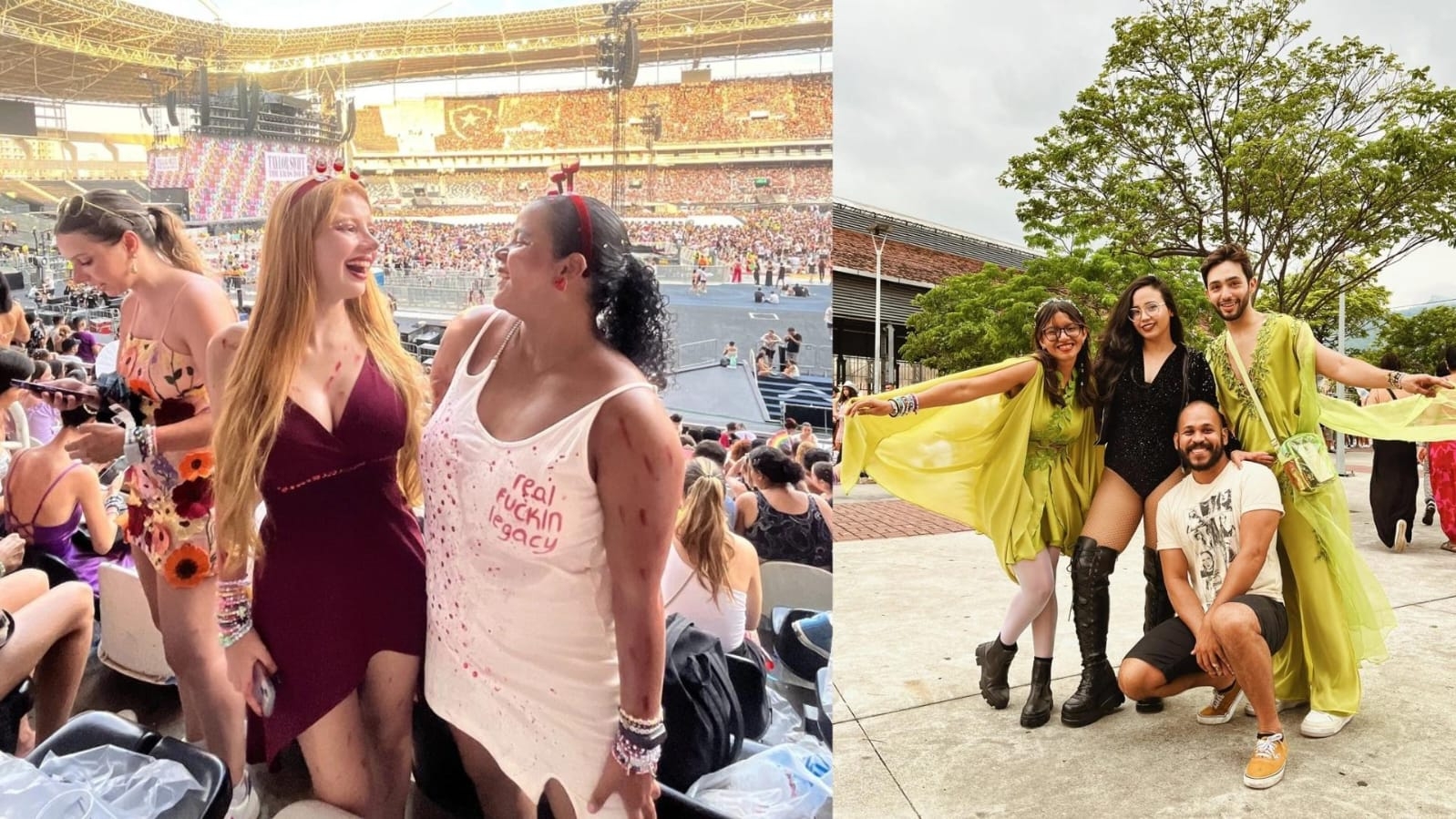 Looks usados por fãs nos shows da Taylor no RJ são motivo de inspiração para o show em SP
