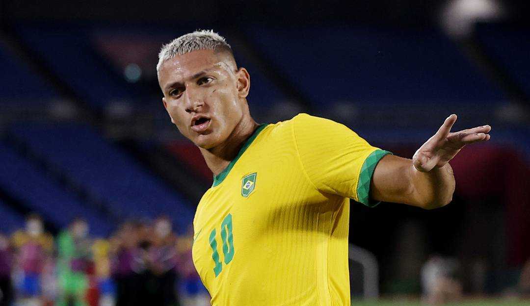 “/Richarlison”/ se torna destaque no primeiro jogo do Brasil nas Olimpíadas