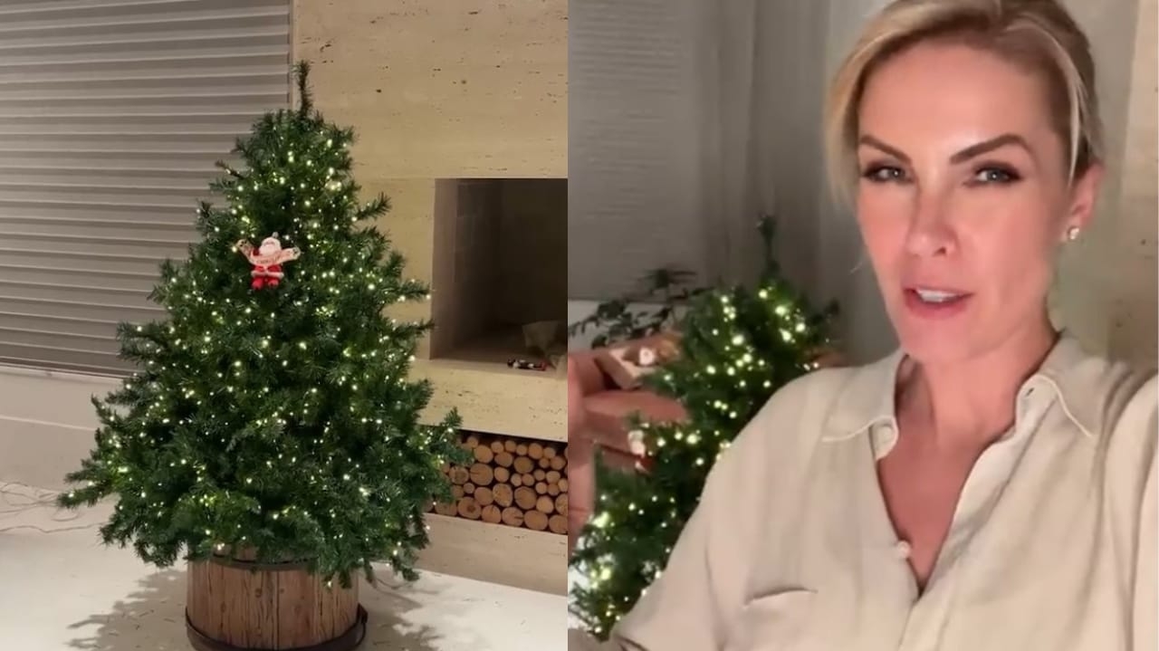Ana Hickmann aproveita momento com Alezinho para montar sua árvore de Natal