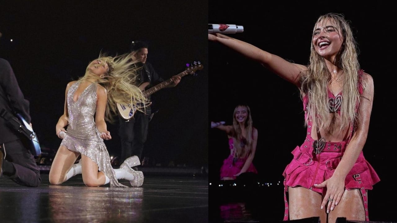 Confira os figurinos de Sabrina Carpenter nas aberturas dos shows no Brasil