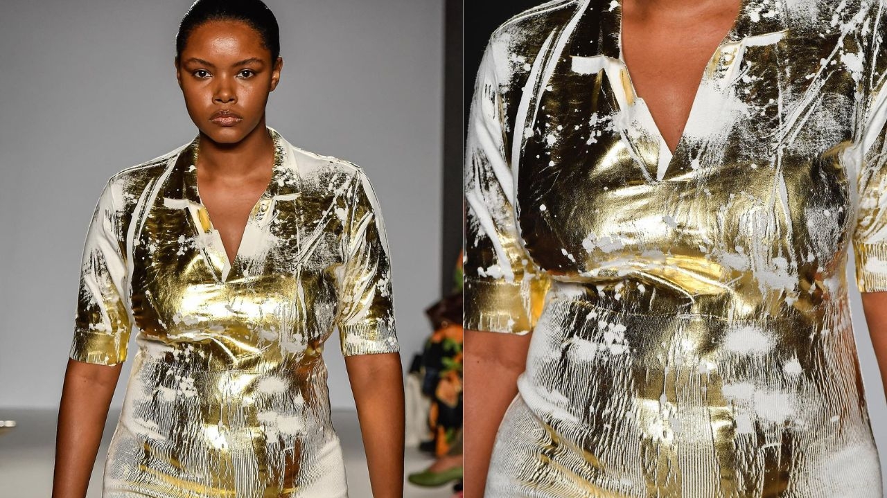 Tecidos metalizados são uma boa escolha para as festas de final de ano