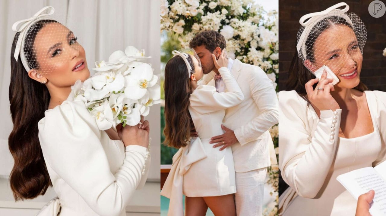 Moda sessentista em tendência: famosas escolhem vestidos curtos para celebração de seus casamentos