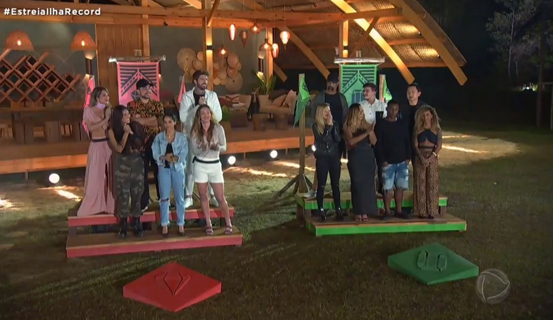 Ilha Record: Veja a formação da equipe Esmeralda e do grupo Rubi