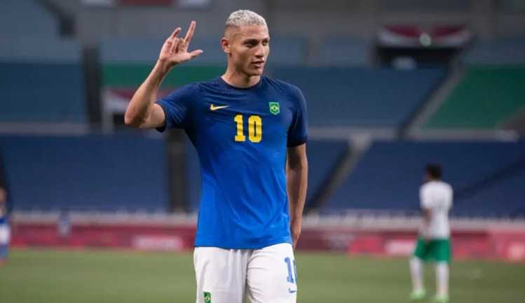 Richarlison brilha, Brasil vence da Arábia Saudita e avança nas Olimpíadas