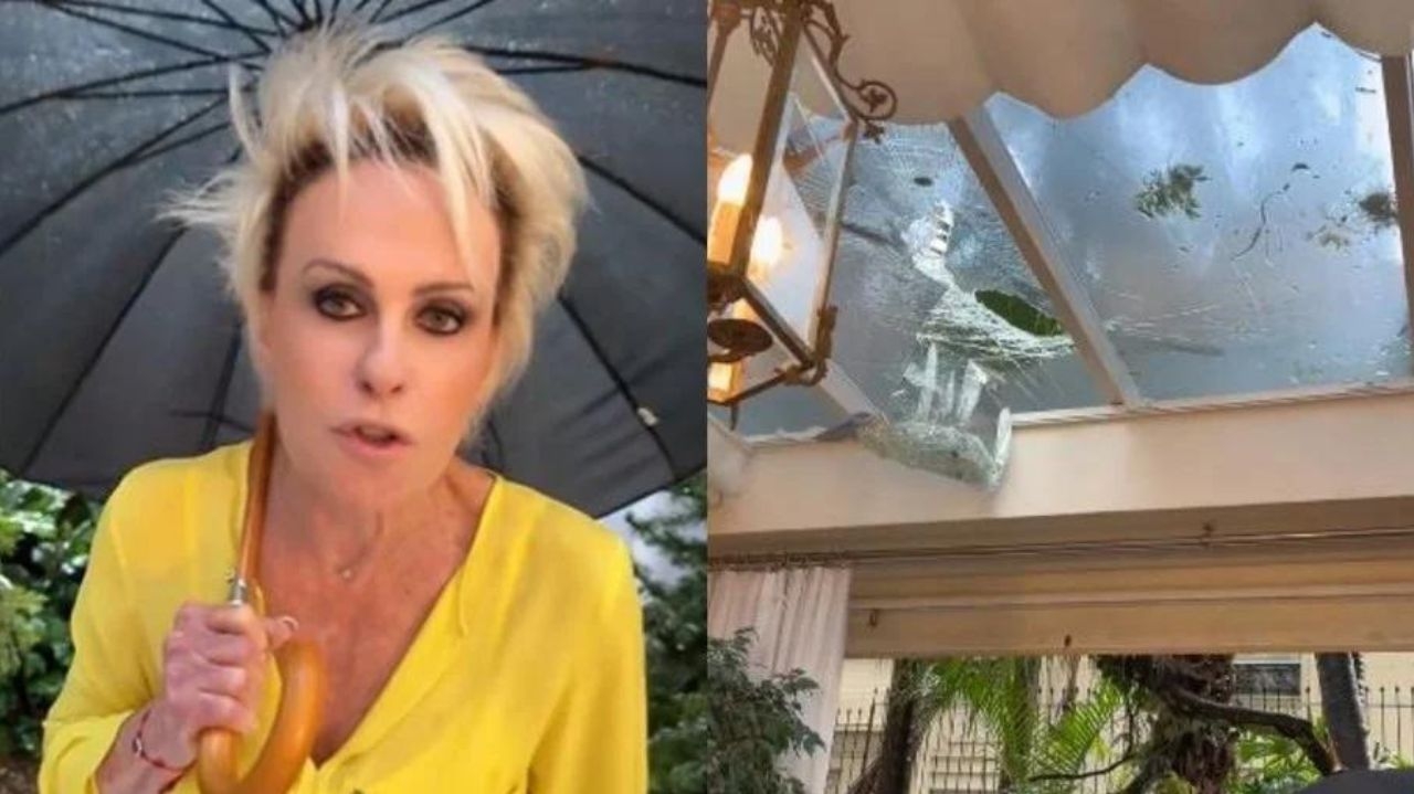 Casa de Ana Maria Braga é afetada por temporal