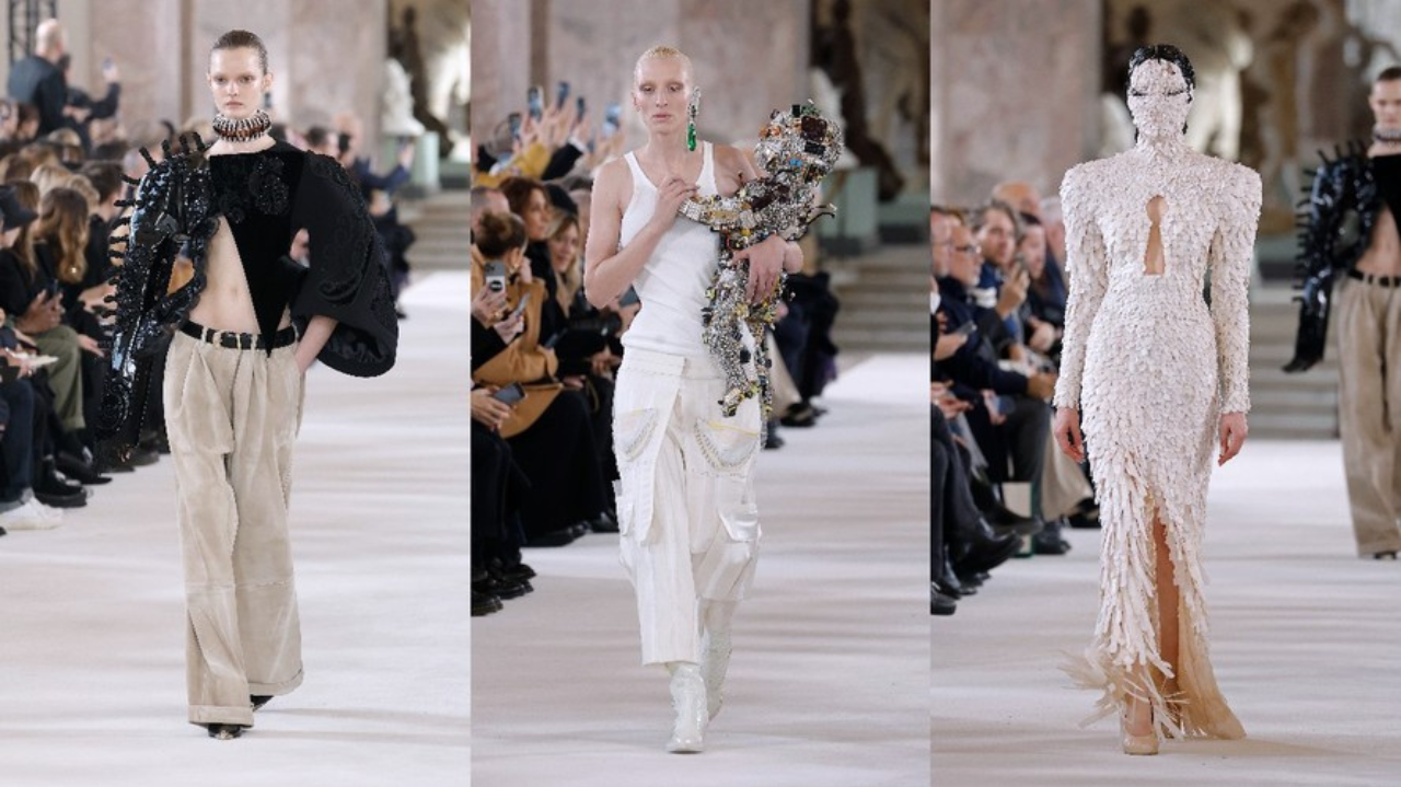 Schiaparelli surpreende alta costura ao apresentar desfile ciberpunk