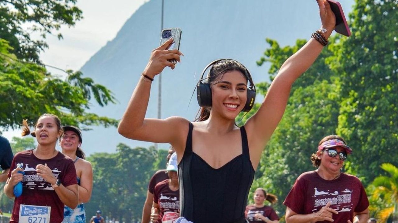 Ingrid Ohara inspira seguidores ao concluir maratona de 5km com determinação