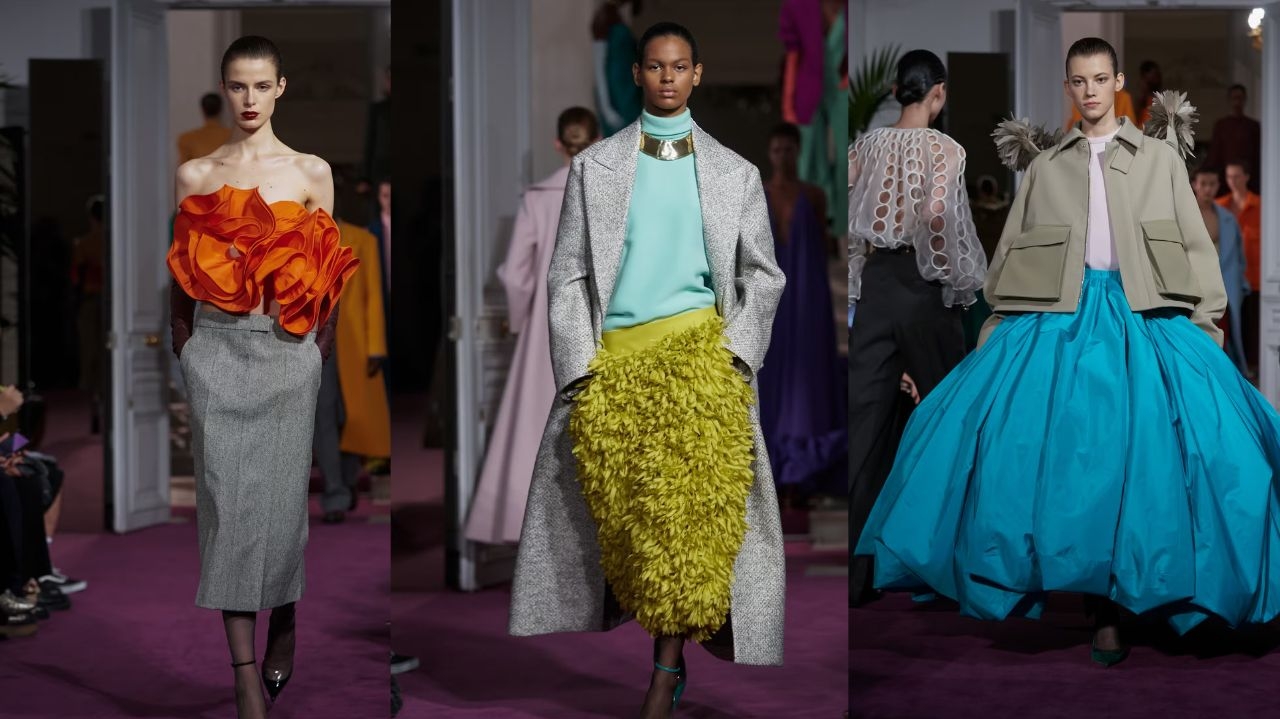 Valentino: desfile chama a atenção por cores e versatilidade das peças