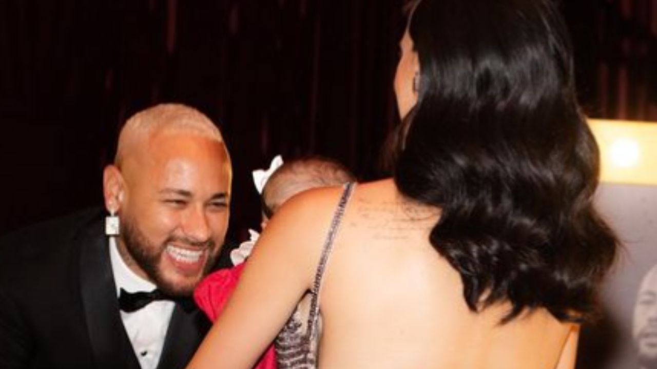 Reencontro de Neymar, a filha Mavie e Bruna Biancardi repercute nas redes sociais