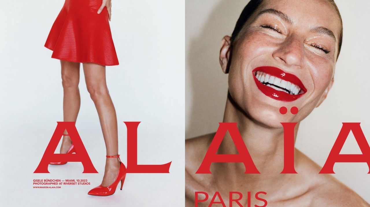 Maison Alaïa confirma Gisele Bündchen como garota propaganda de nova coleção