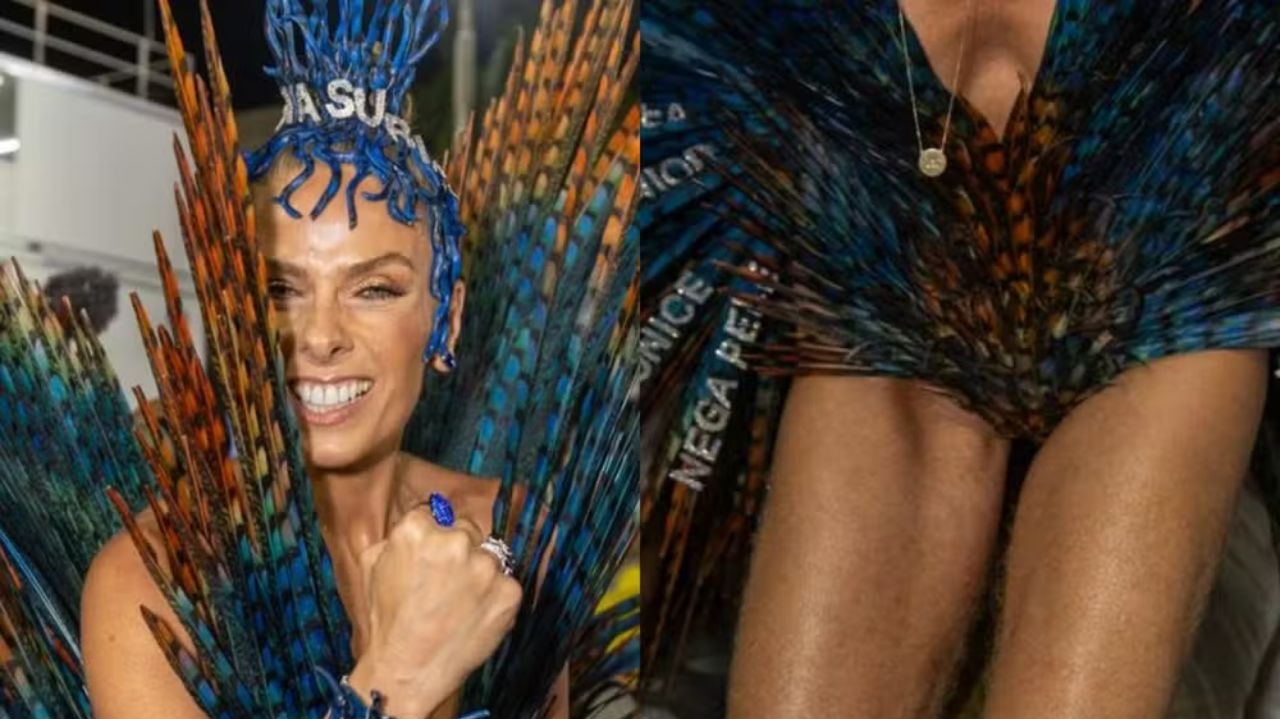 Adriane Galisteu rebate críticas após desfile da Portela: “Faz parte do meu legado”