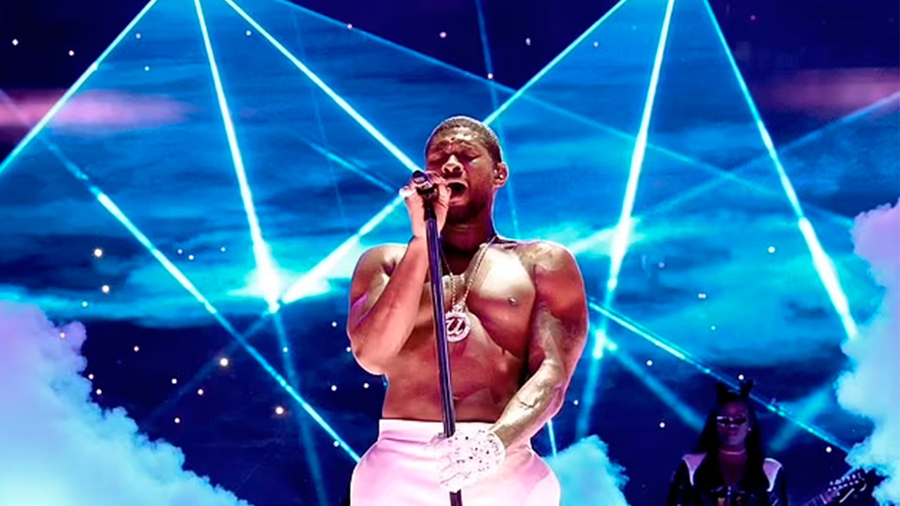 Show de Usher no Super Bowl LVIII é o mais visto da história do evento