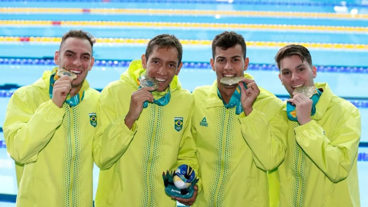 Brasil é eliminado nas semifinais do revezamento 4x200m livre masculino do Mundial de Esportes Aquáticos