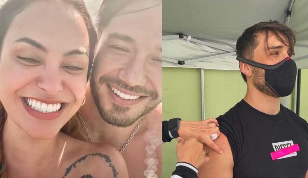 Sarah Andrade e Lucas Viana são vacinados após série de críticas