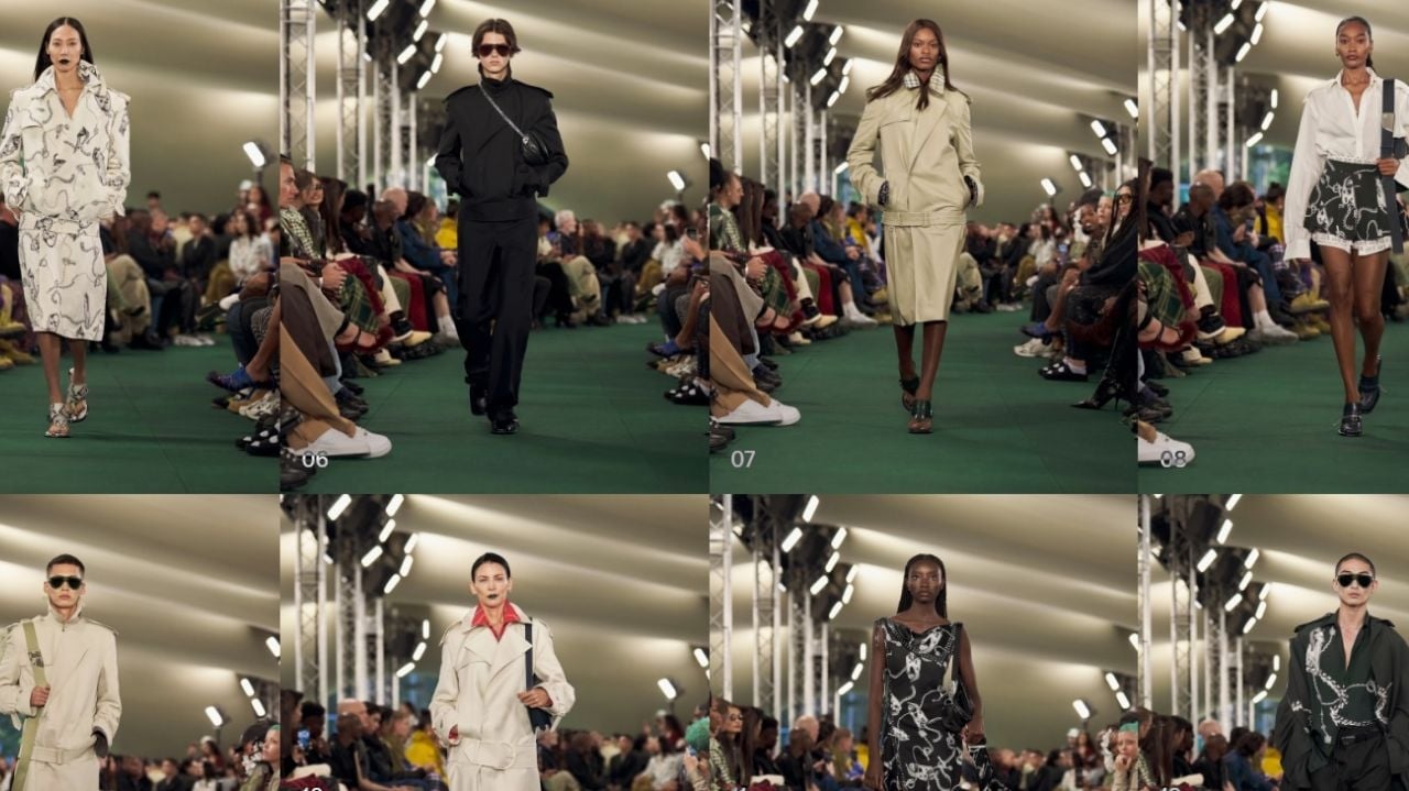 Burberry Inverno 2024: acessórios ganham destaque no terceiro desfile de Daniel Lee