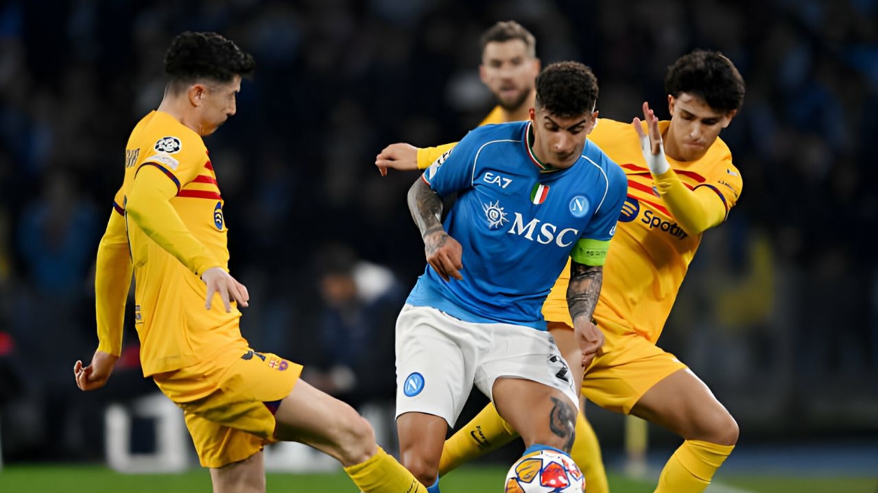 Barcelona fica no empate com o Napoli pelas oitavas da Champions League