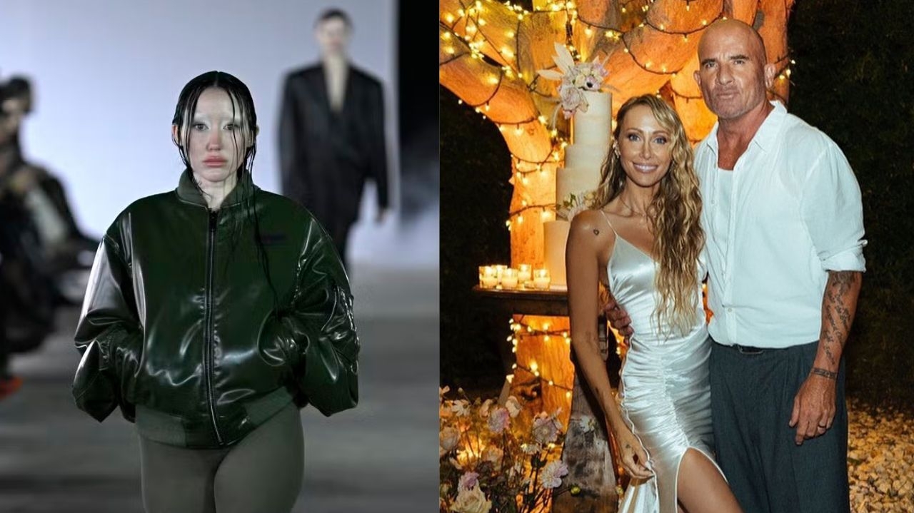 Irmã de Miley Cyrus desfila em Paris envolvida em polêmica de ter o ex como o atual padrasto