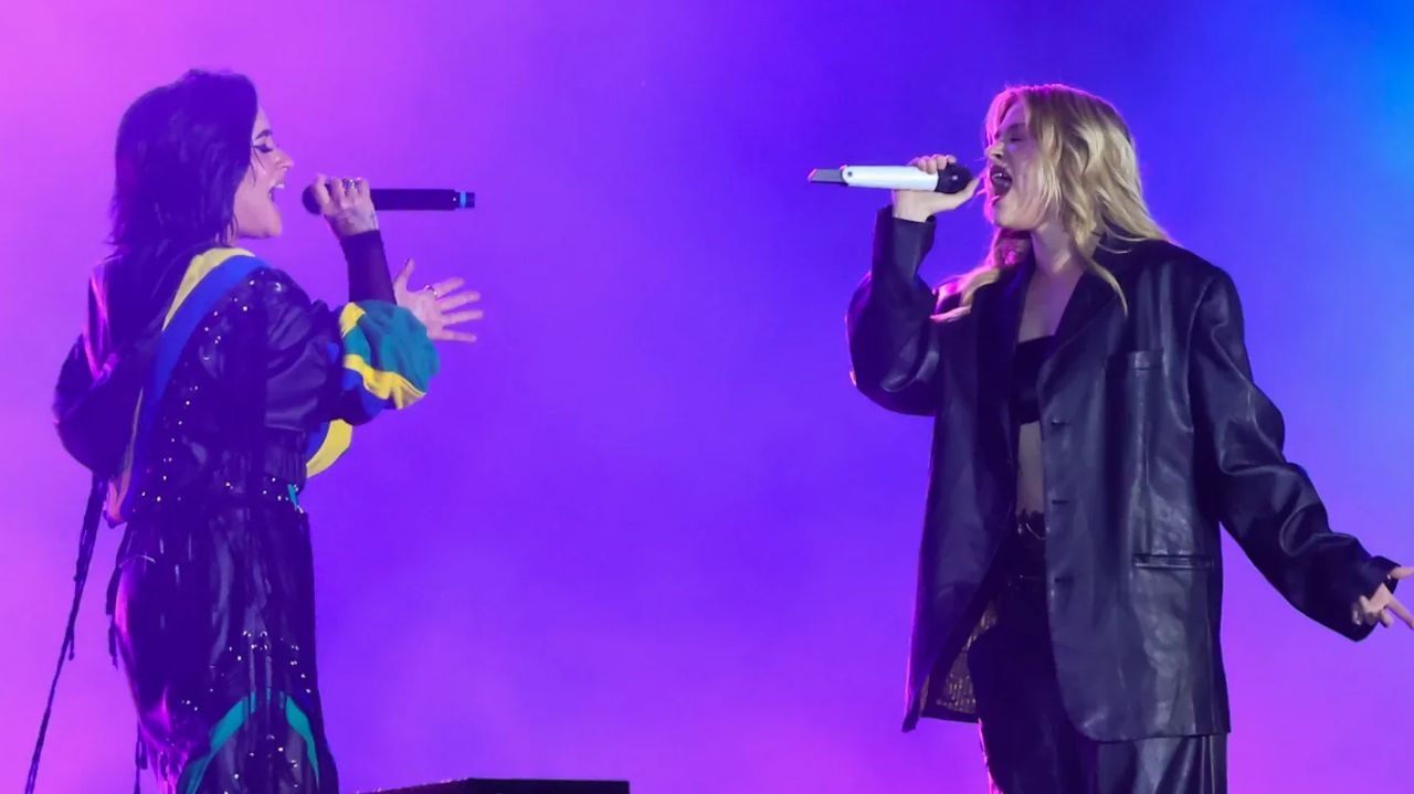 Luísa Sonza e Demi Lovato cantam “Penhasco2” na Billboard Woman in Music