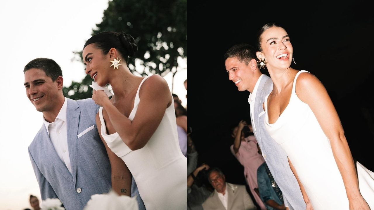 Mari Saad e Rômulo Arantes se casam no sul da Bahia