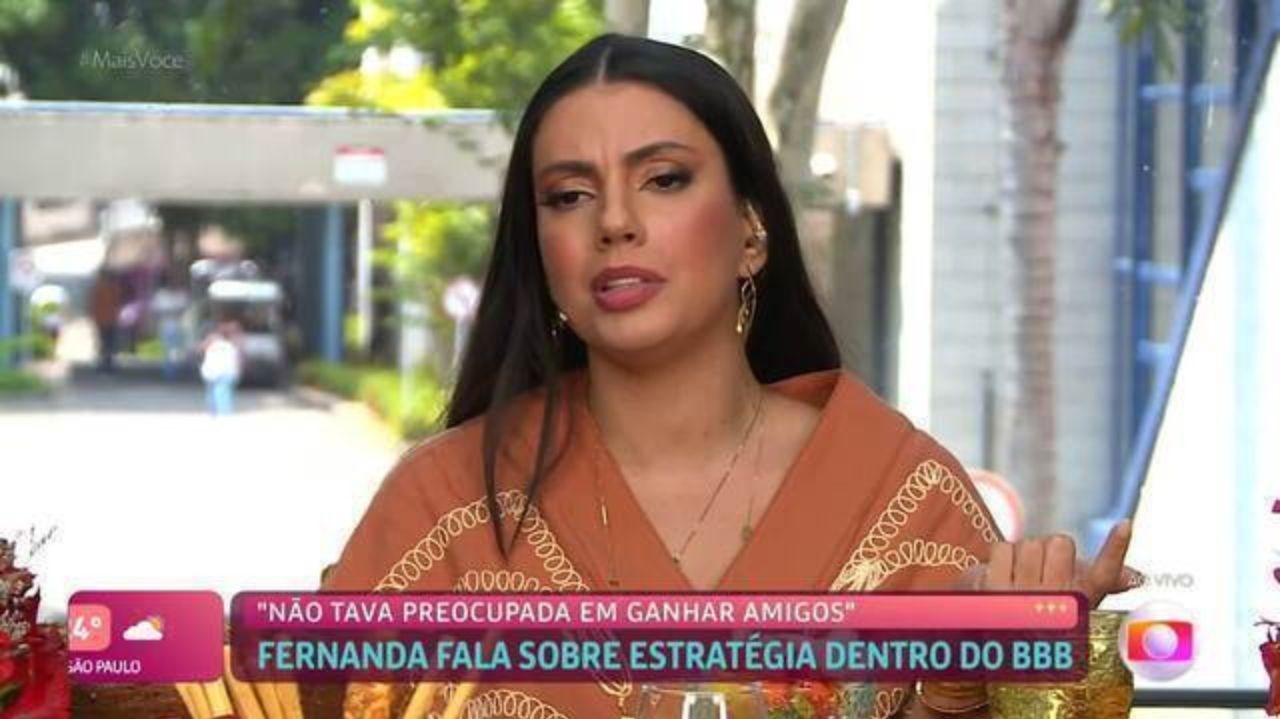 Fernanda assume que ficou desconfortável durante entrevista com Ana Maria Braga