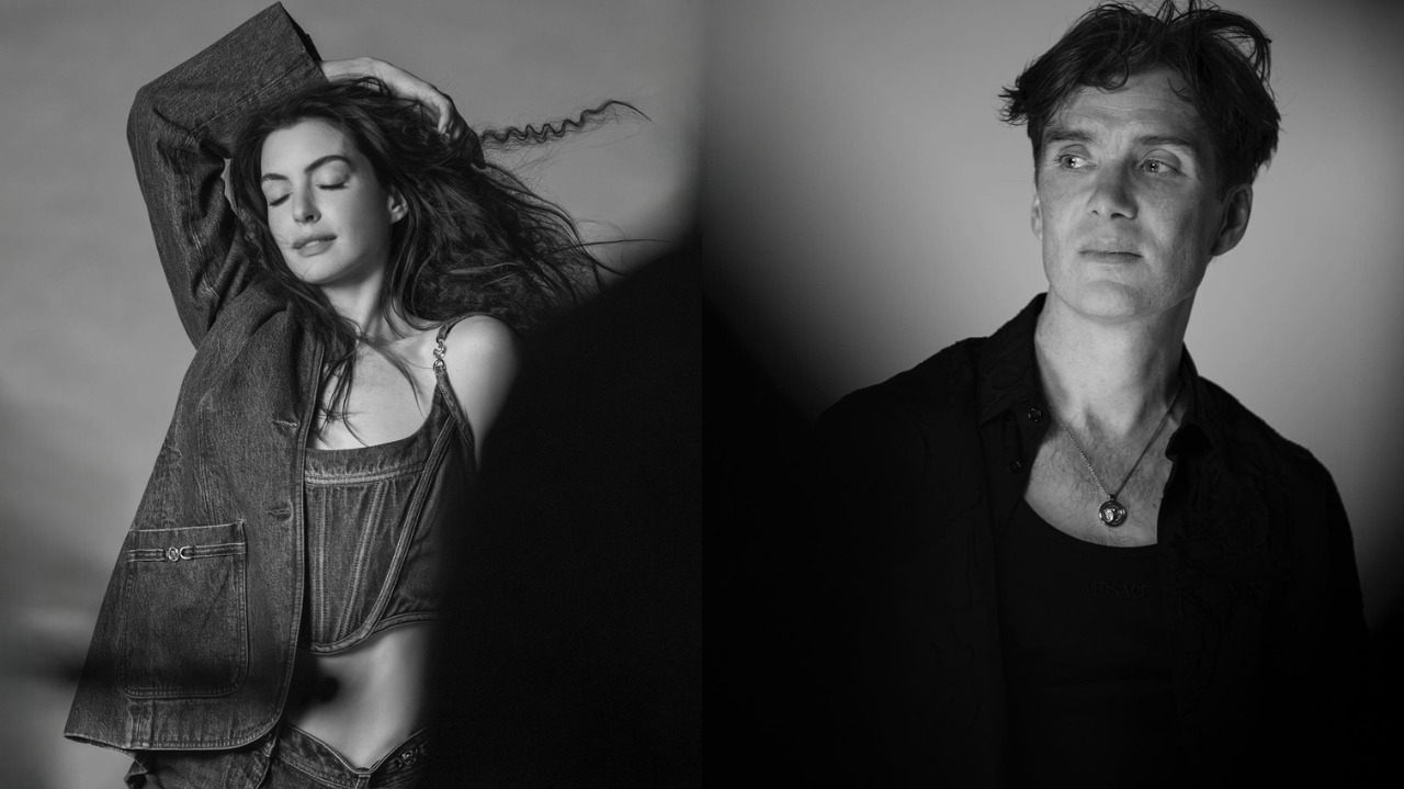 Cillian Murphy e Anne Hathaway são as novas estrelas da Versace