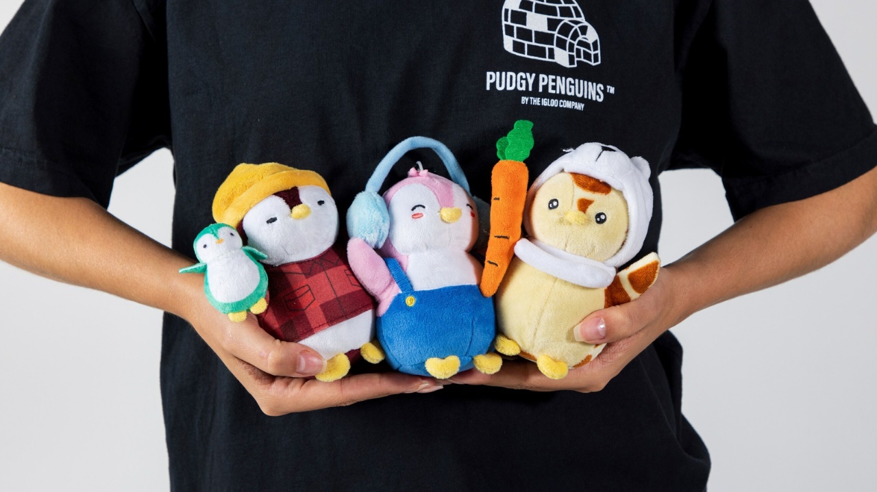 Conheça os Pudgy Penguins, os NFTs que se transformam em brinquedos de pelúcia