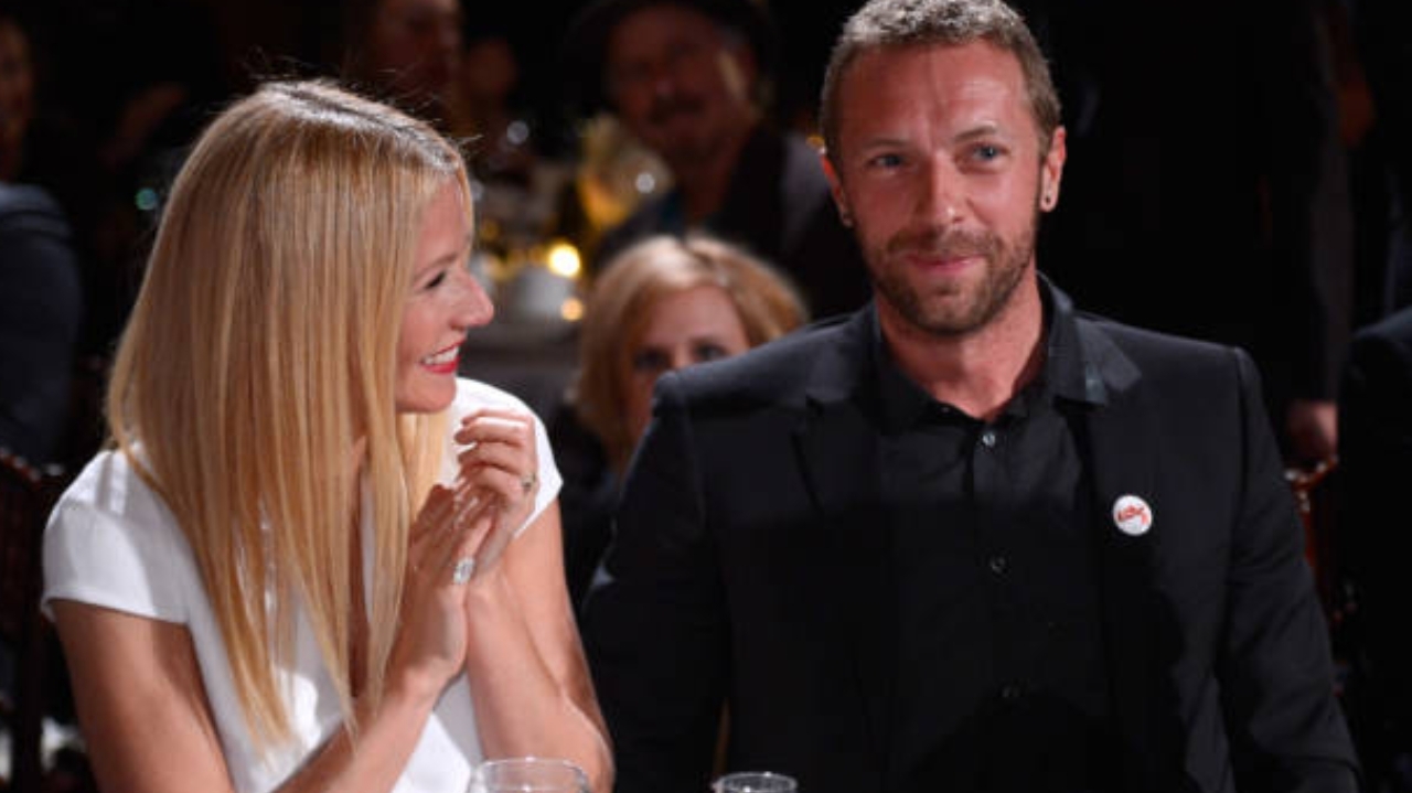 Gwyneth Paltrow mostra foto de filho com Chris Martin