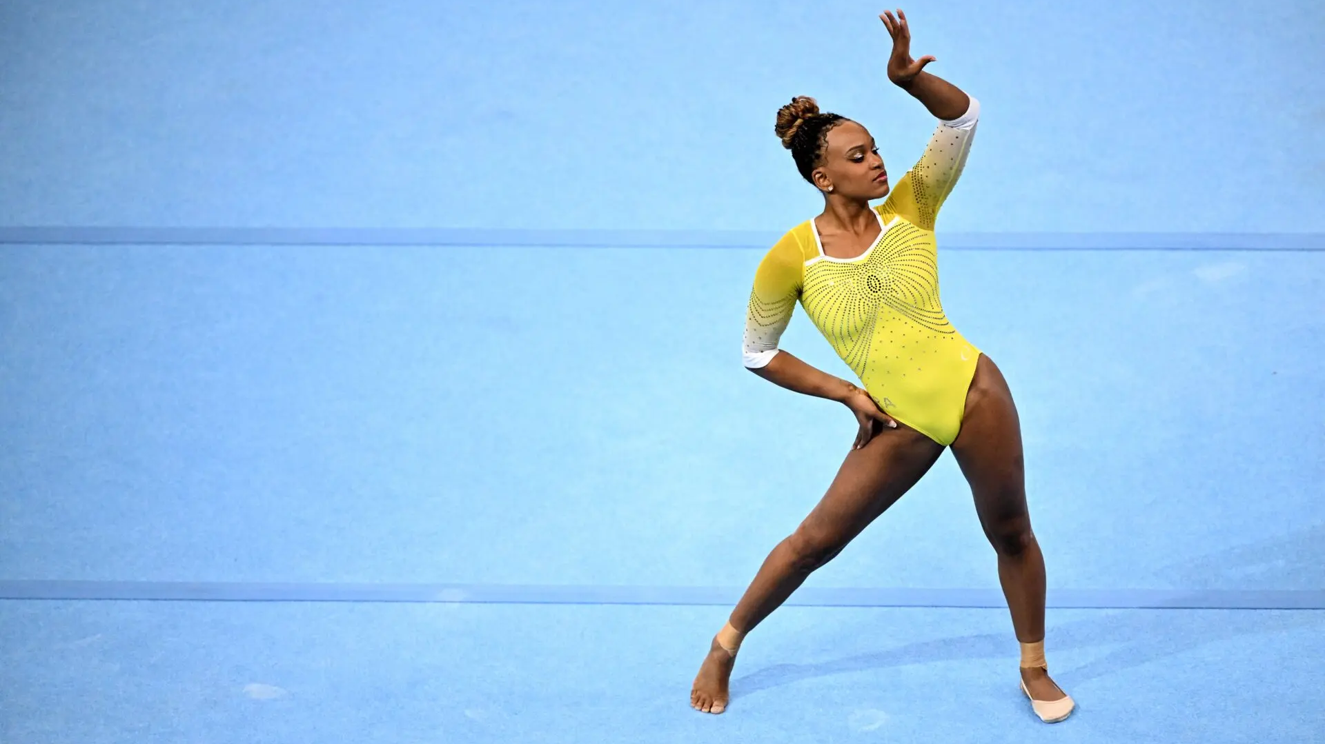 Rebeca Andrade segue na preparação intensa para as Olimpíadas 2024