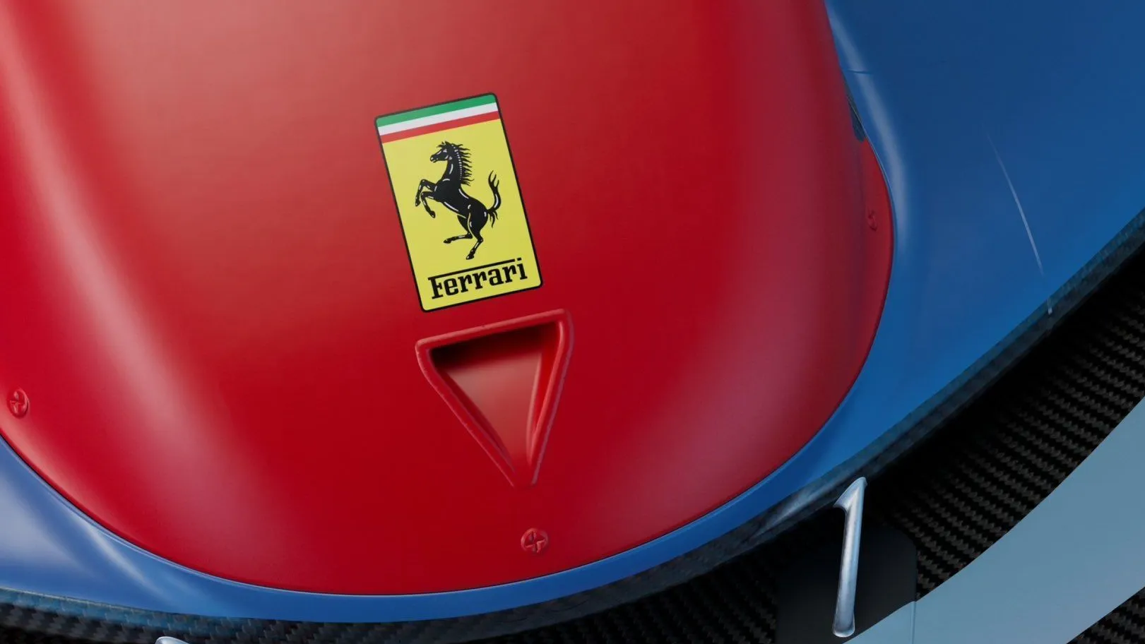 Novo modelo azul da Ferrari faz referência à história da fabricante