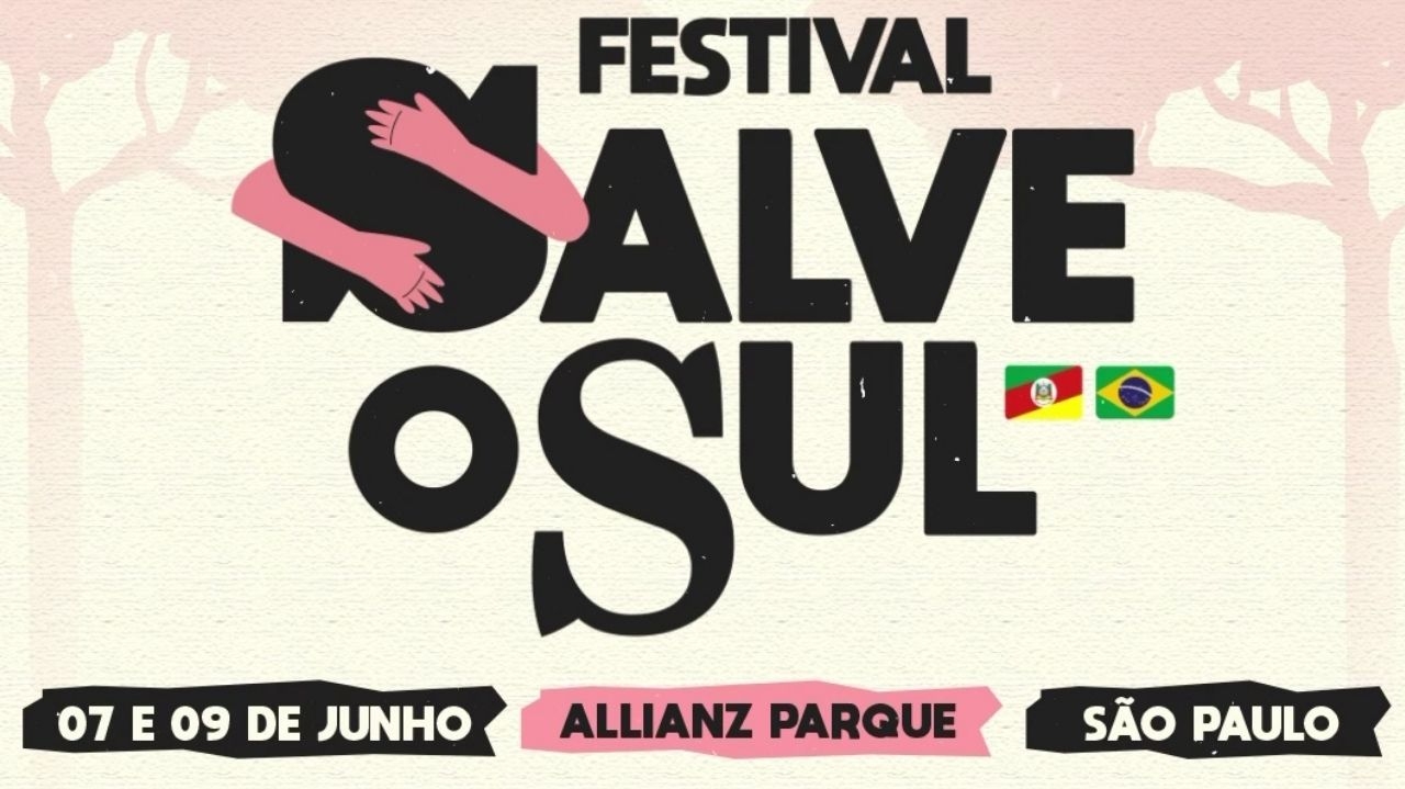 “Salve o Sul”: artistas farão show beneficente em prol do Rio Grande do Sul