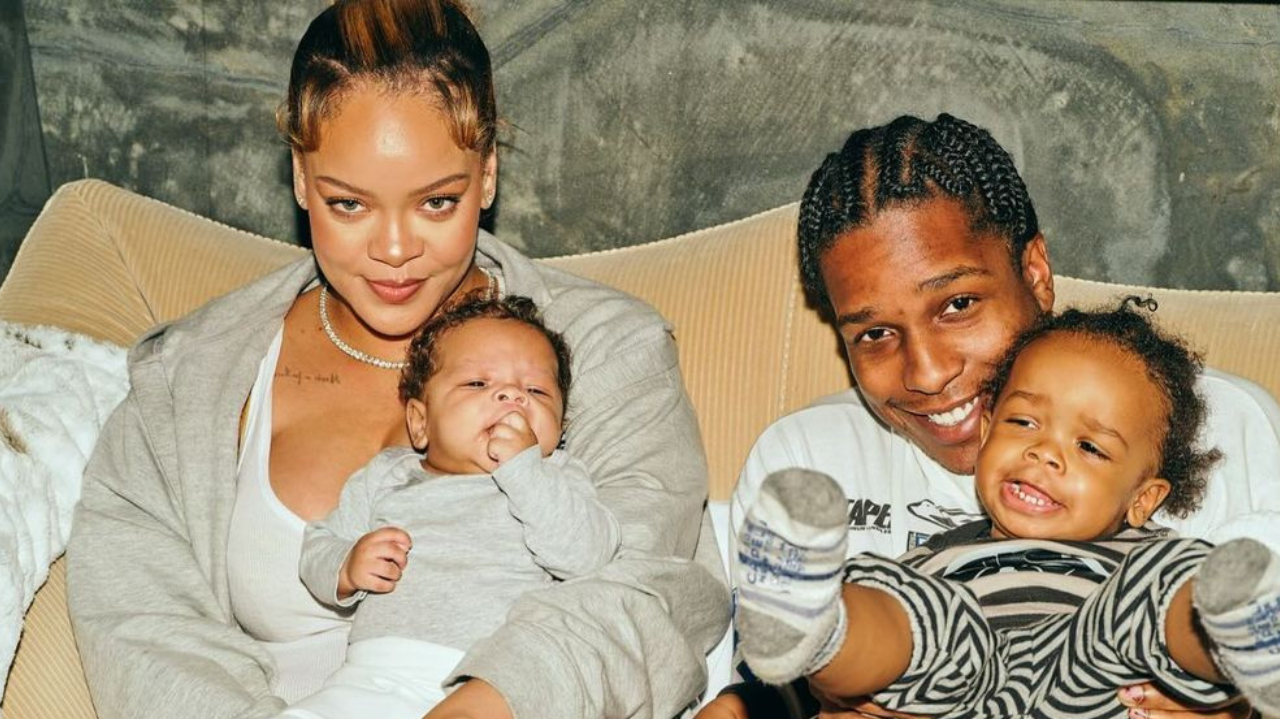 Rihanna e Asap Rocky aproveitam momento em família ao lado dos filhos