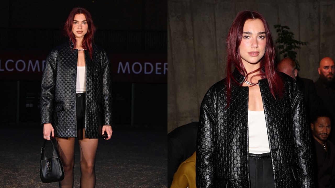 Look de Dua Lipa chama atenção em evento da Gucci