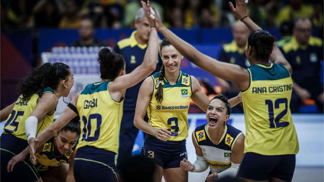Brasil vence Coreia pela Liga das Nações de Vôlei