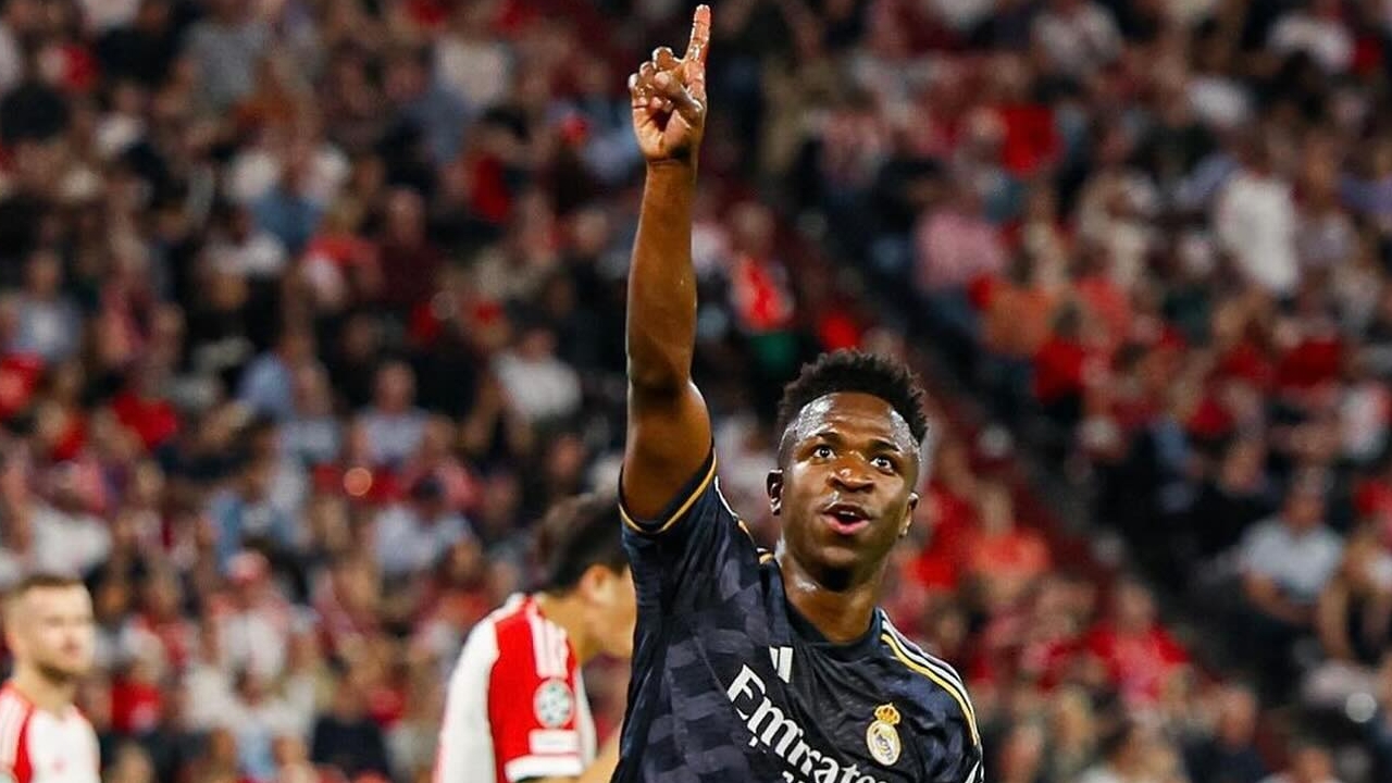 Vinícius Jr brilha como brasileiro líder na artilharia do Real Madrid