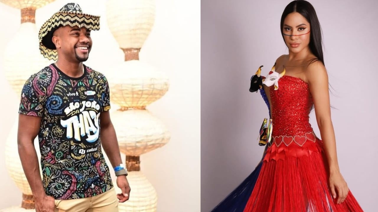 Isabelle e Davi reencontram ex-BBBs no São João da Thay