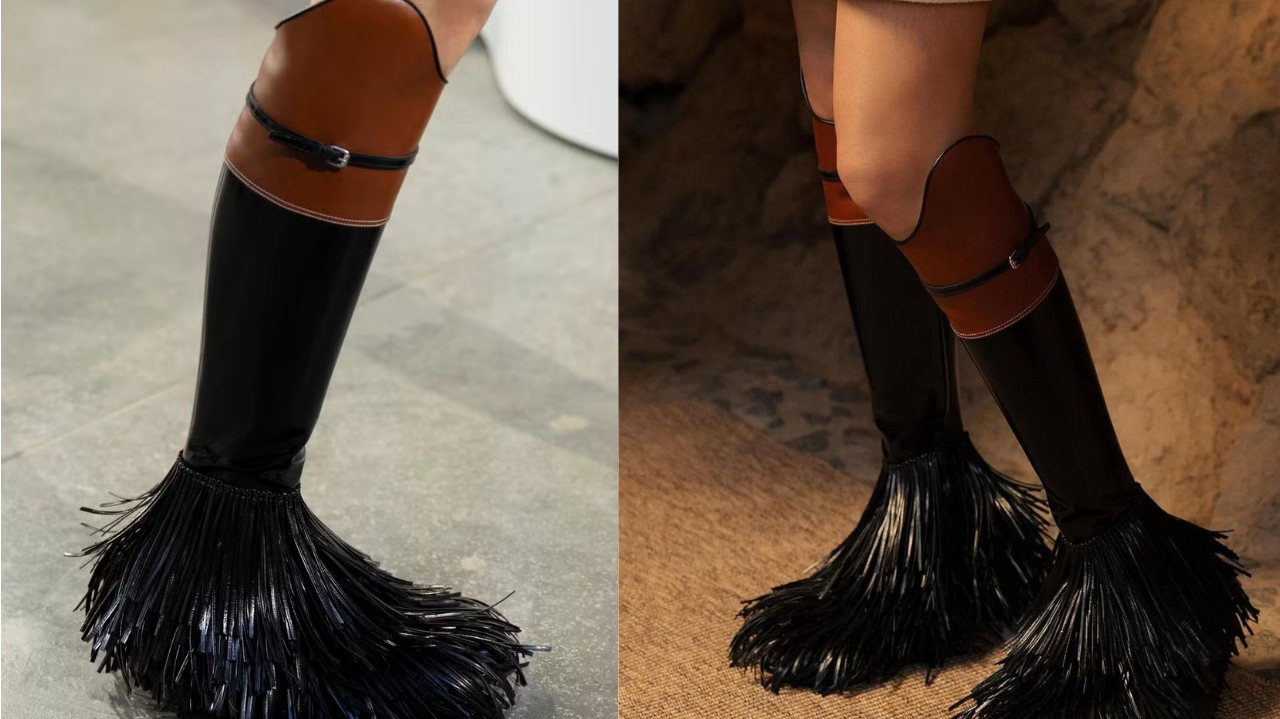 Louis Vuitton aposta em botas com franja como o ponto alto do inverno