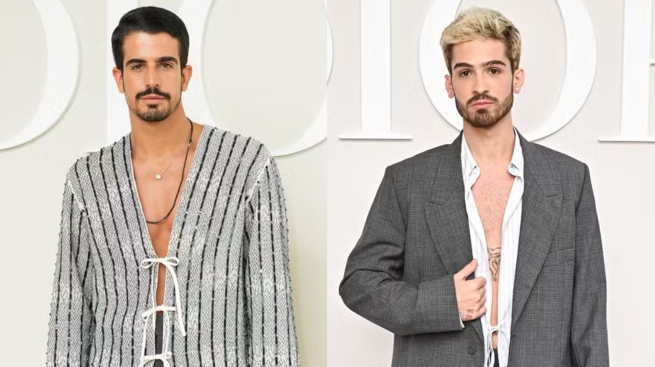 Enzo Celulari e João Guilherme marcam presença em desfile da Dior
