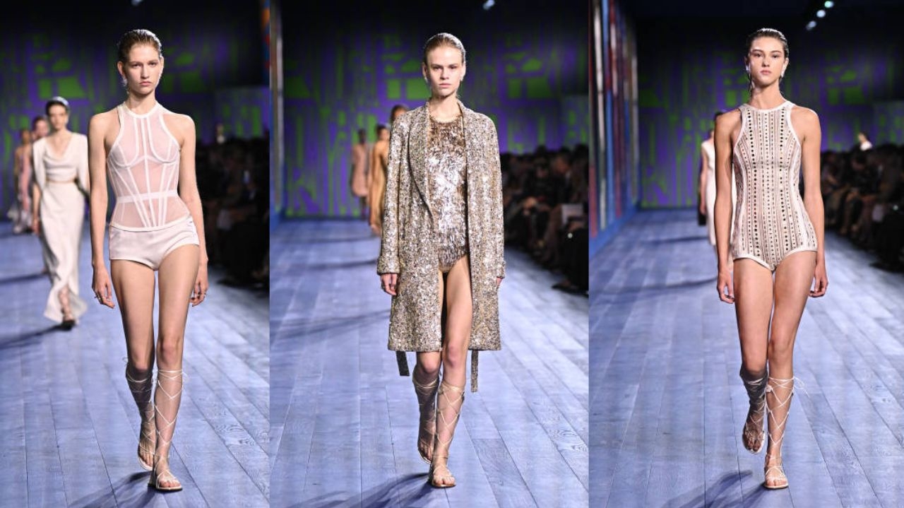 Dior mostra a elegância da regata em desfile na Semana da Alta-Costura