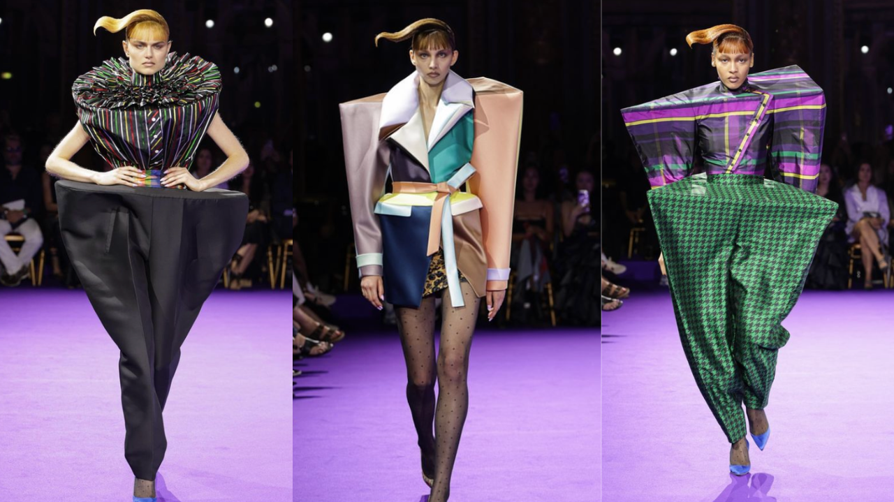 Estilistas Viktor Horsting e Rolf Snoeren surpreendem com looks extravagantes em desfile