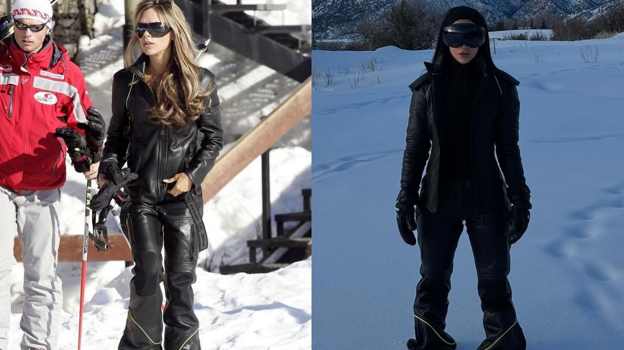 Kim Kardashian usa look de esqui de Victoria Beckham